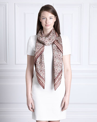Paul Costelloe Living Morocco Print Silk Scarf